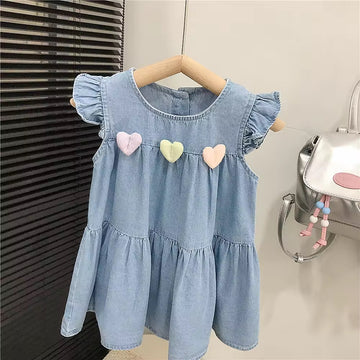 Denim heart candy dress