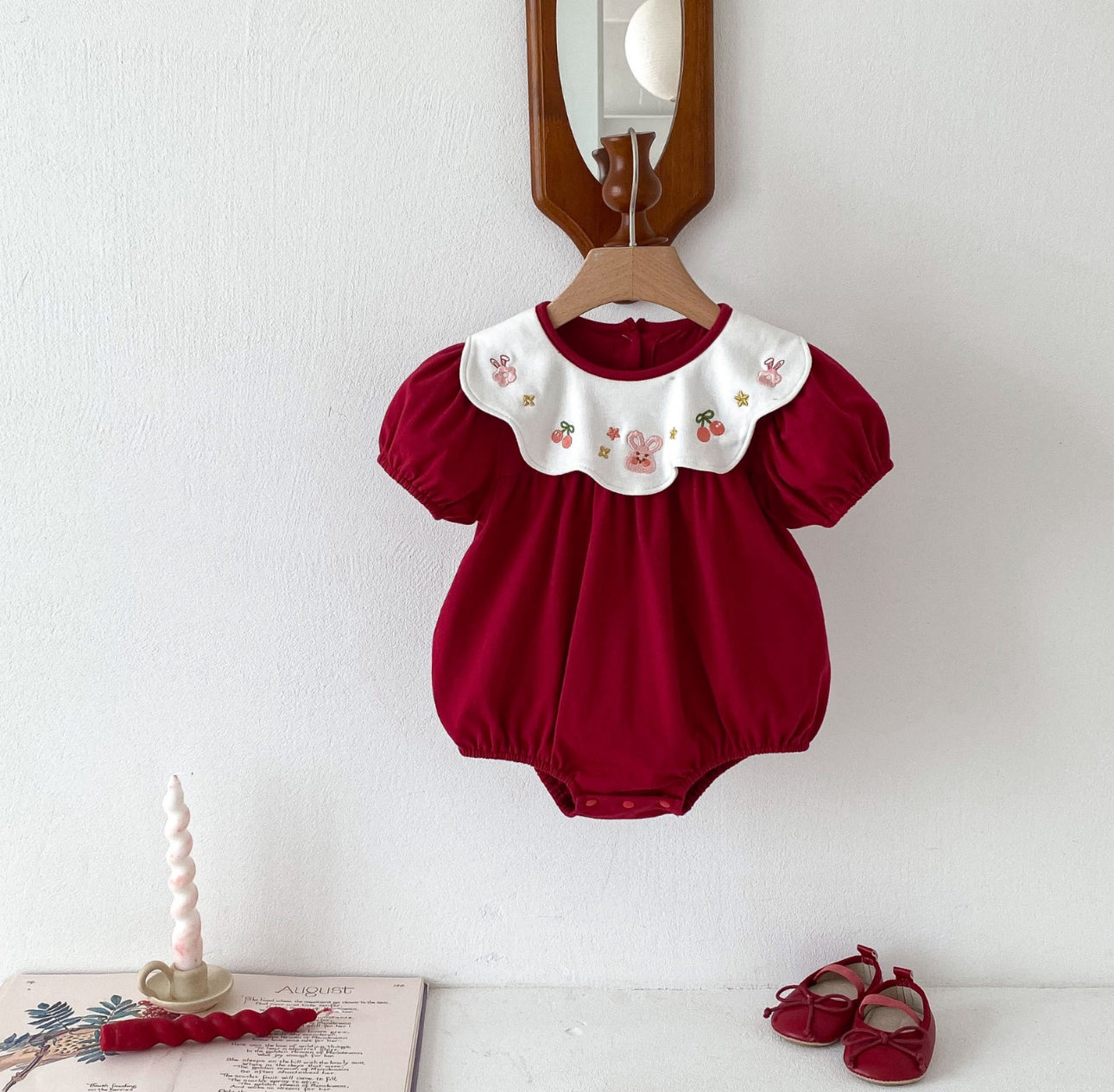 Scallow Cherry romper