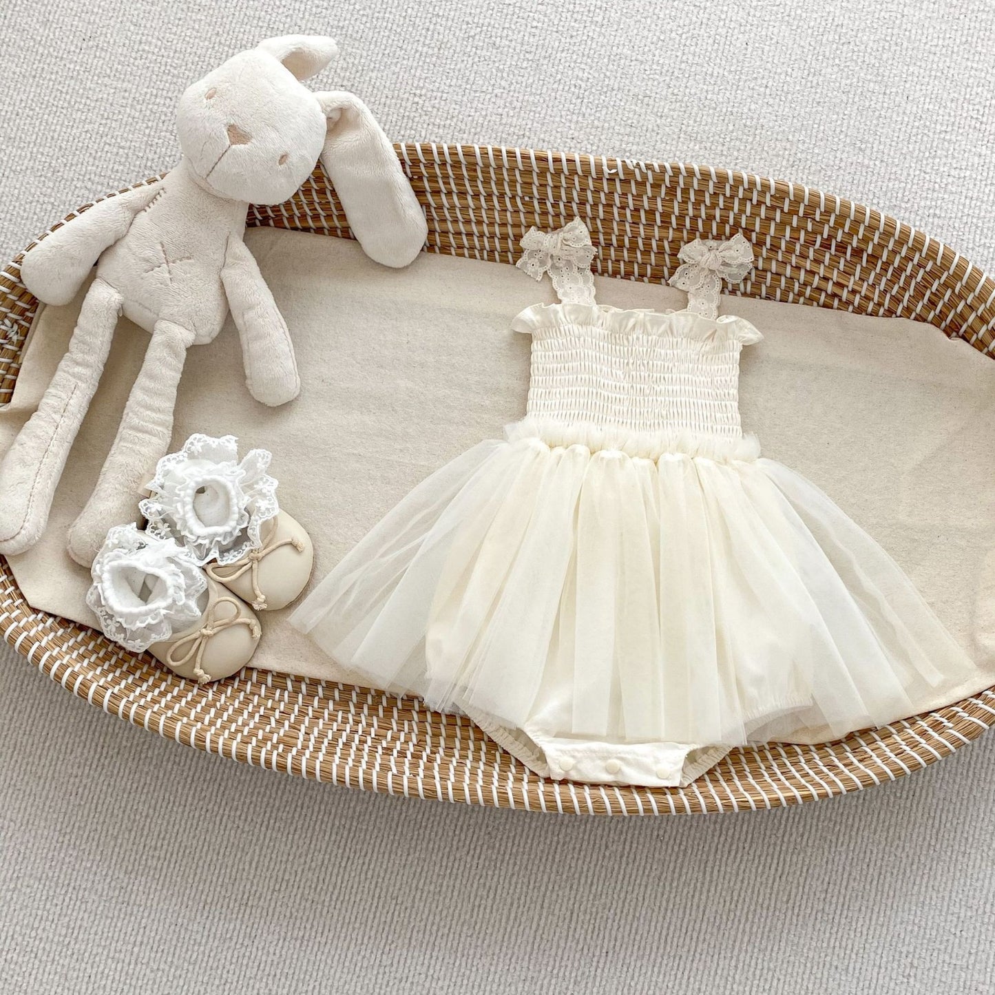 Janet bow tulle dress