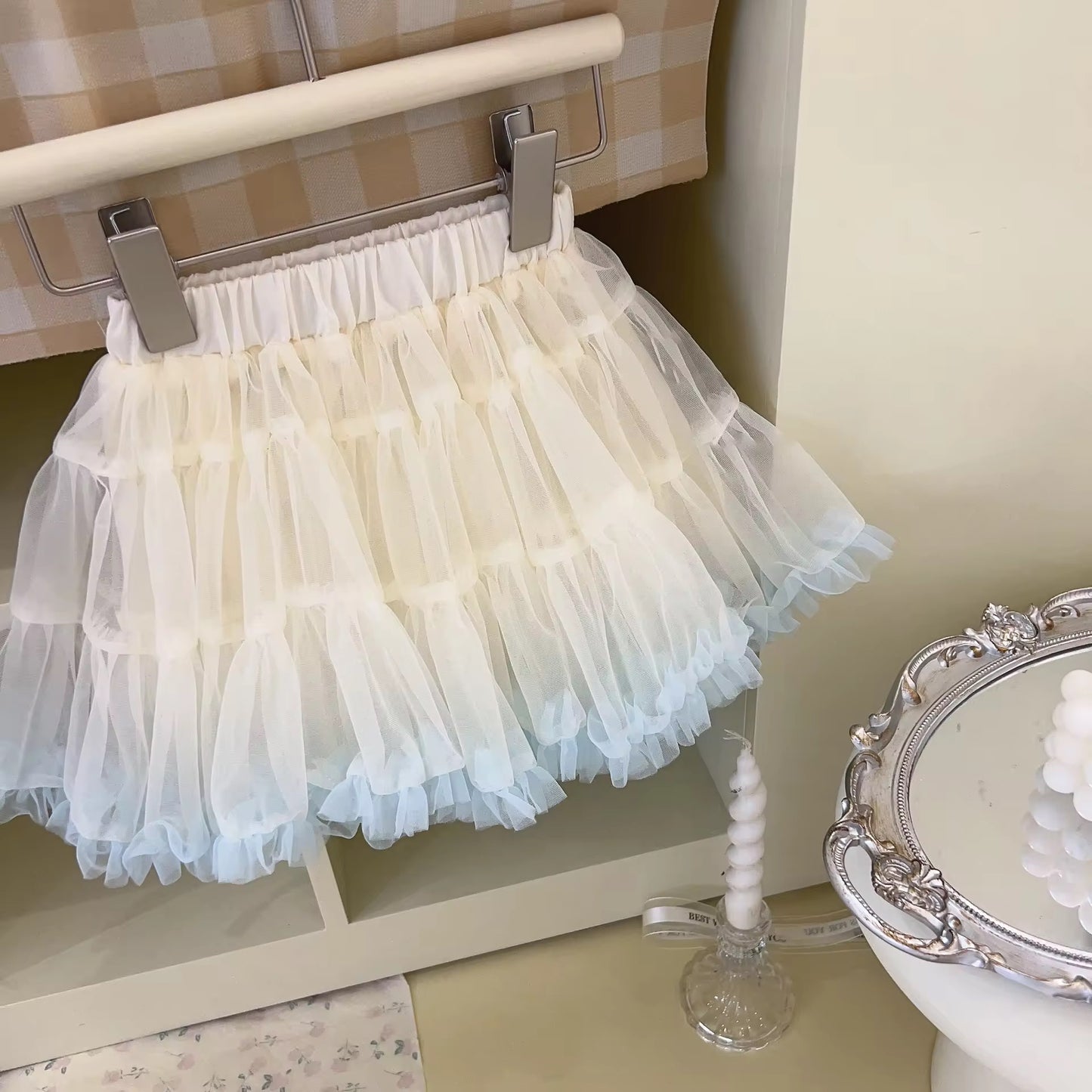 Scallo knit tulle set
