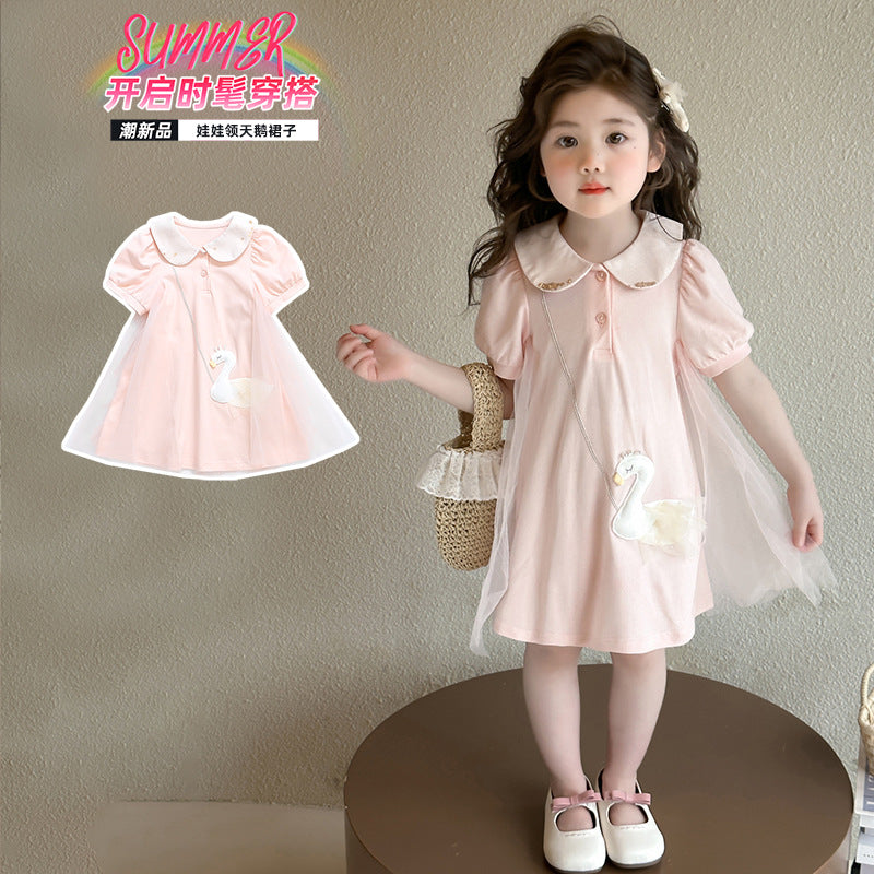 Swan sheer dress