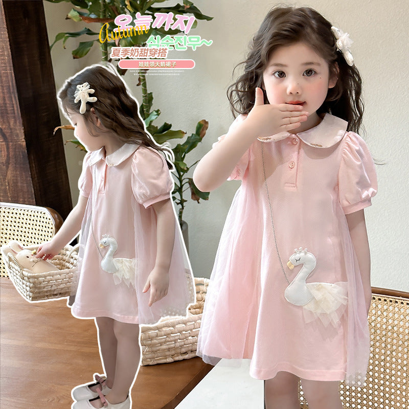 Swan sheer dress