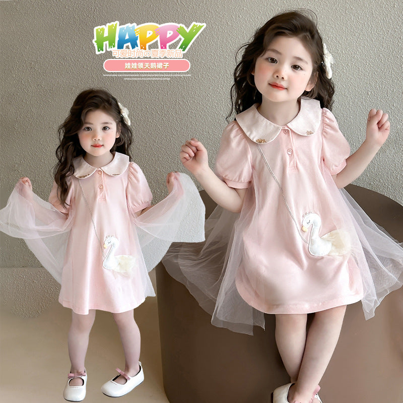 Swan sheer dress
