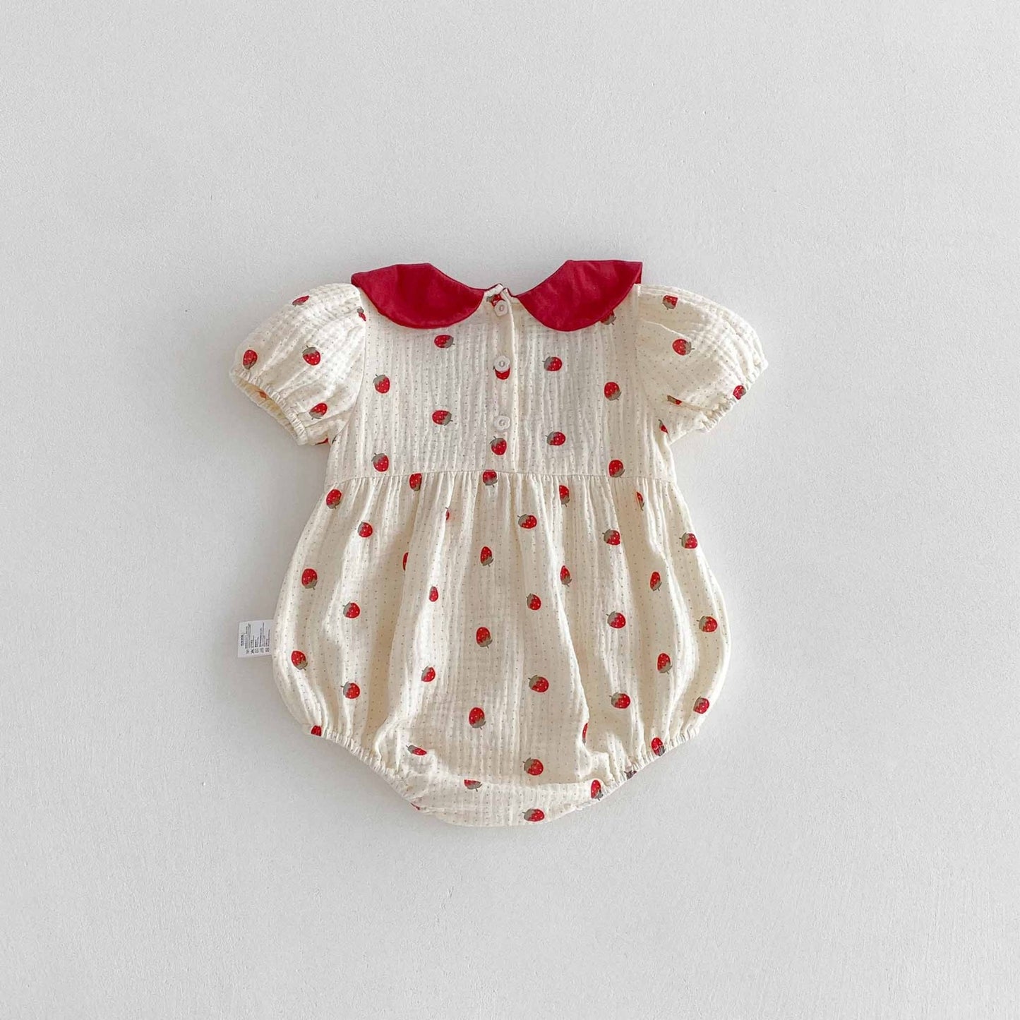 Berry bow romper