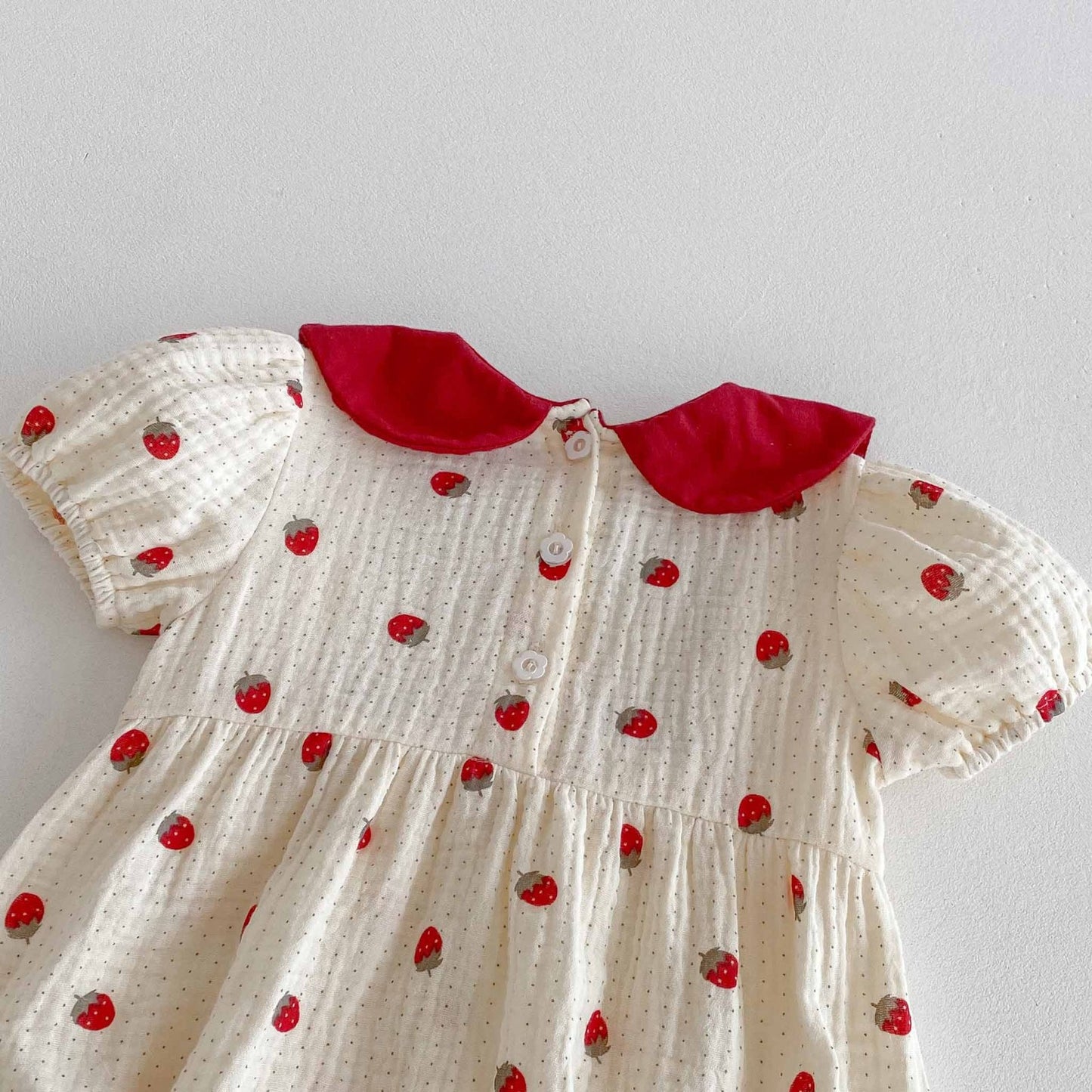 Berry bow romper