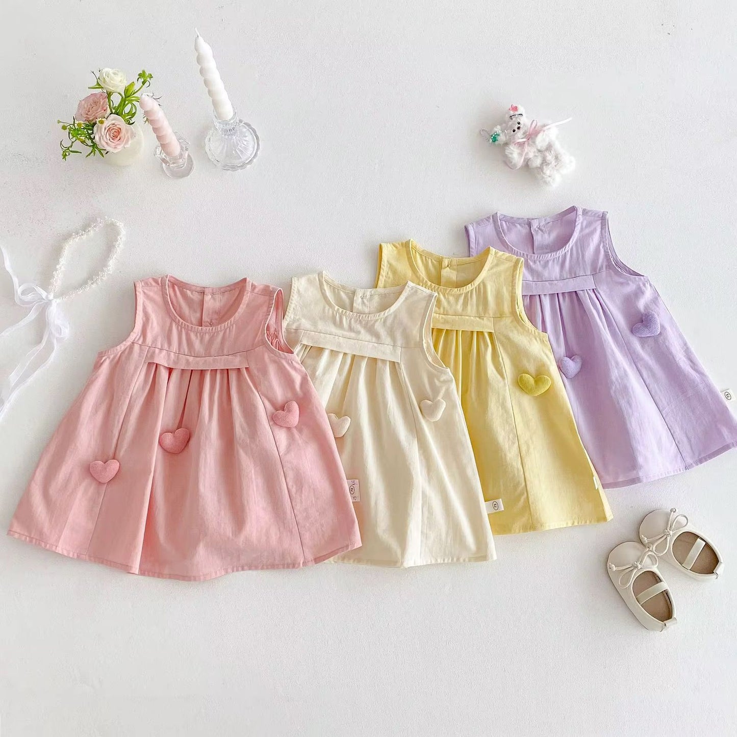 Tri heart dress