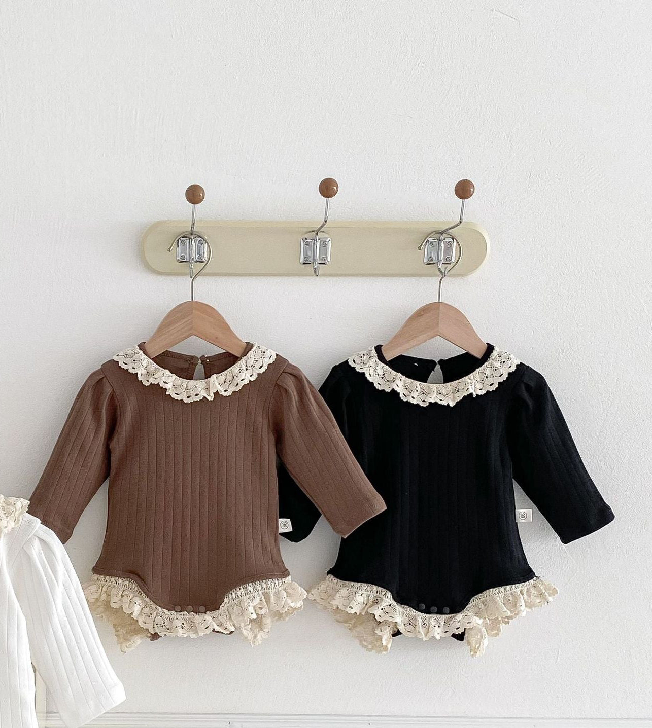 Eli lace knit romper