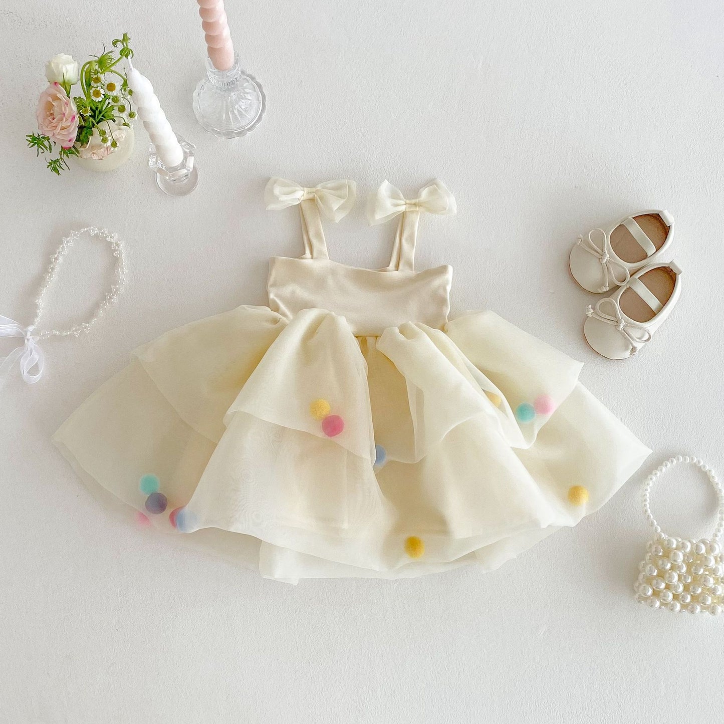 Pom fluff dress