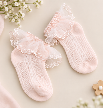 Lace frill socks