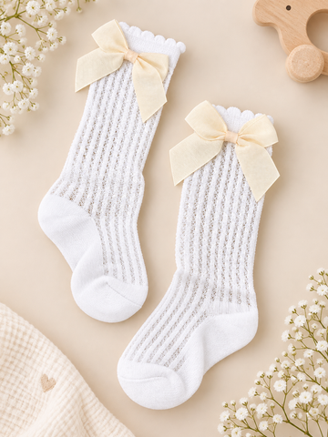 Sheer Bow socks