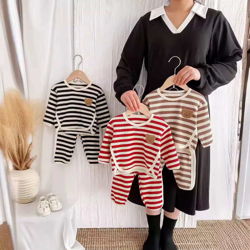 Bear stripe set (unisex)