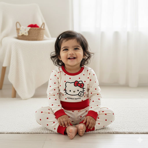 Kitty polka sleepwear