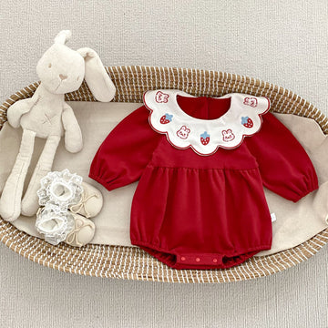 Straw bunny romper