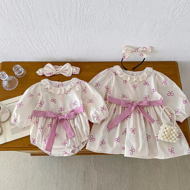 Pinky Bow Romper/Dress