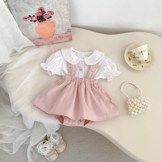 Luna bunny suspender set