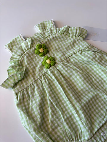 Checksy flower romper