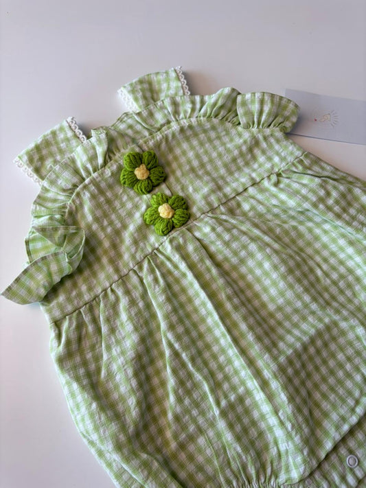 Checksy flower romper