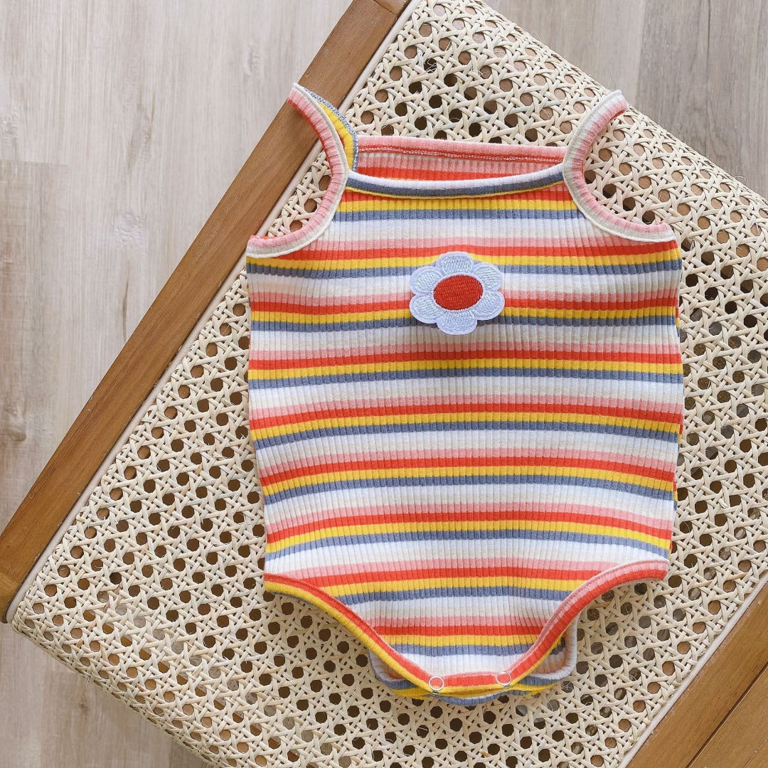 Striped romper