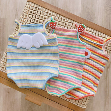 Striped romper