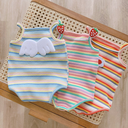 Striped romper