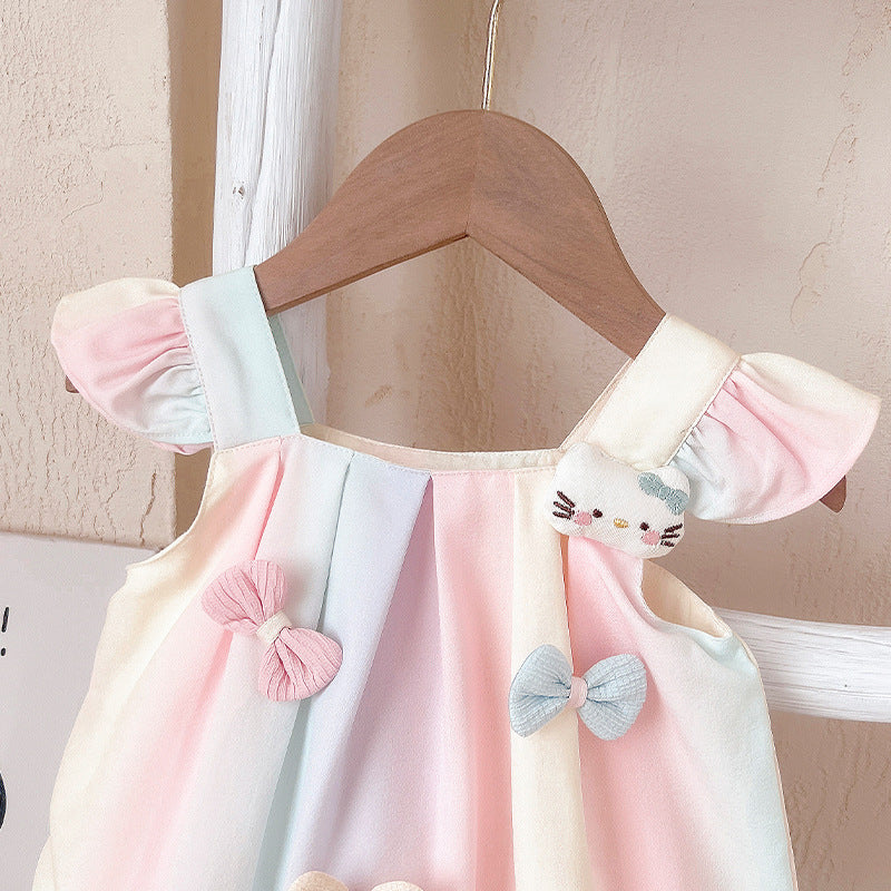 Kitty bow romper