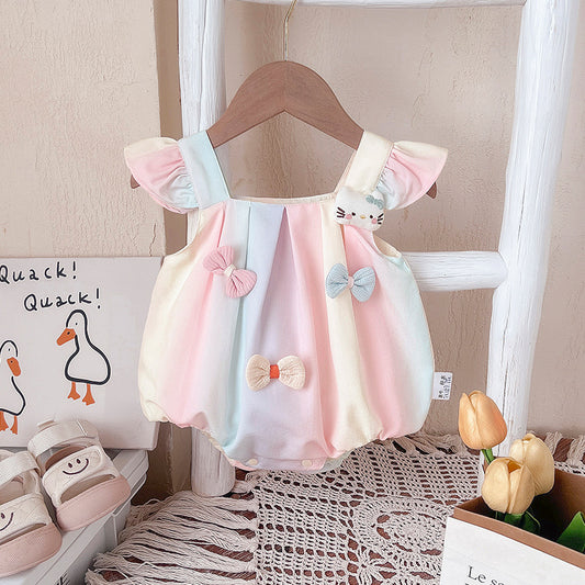Kitty bow romper