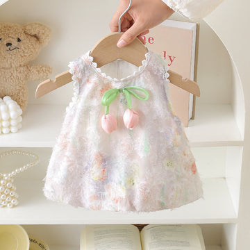 Texture tulip dress