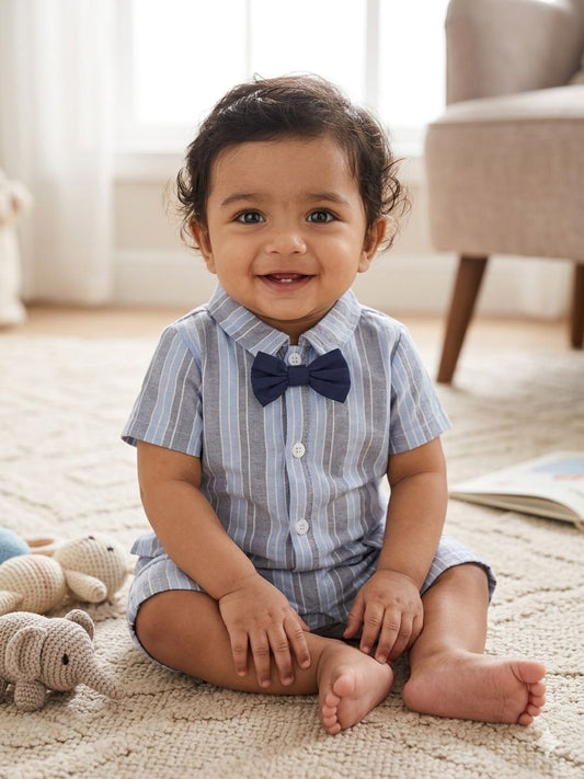 Kaan bow tie romper