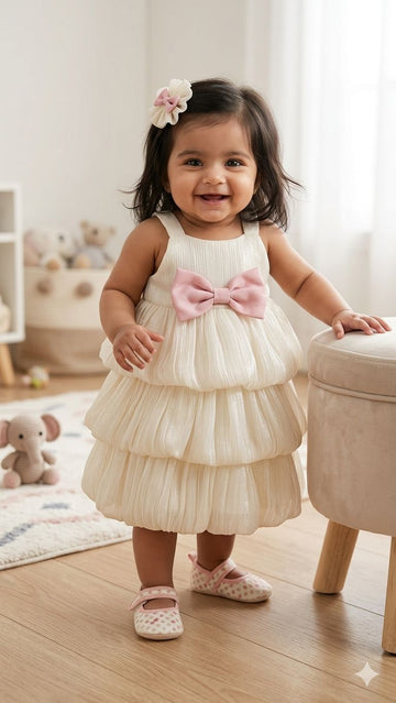 Hanna bow dress