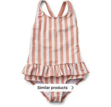 Rust stripe swimsuit