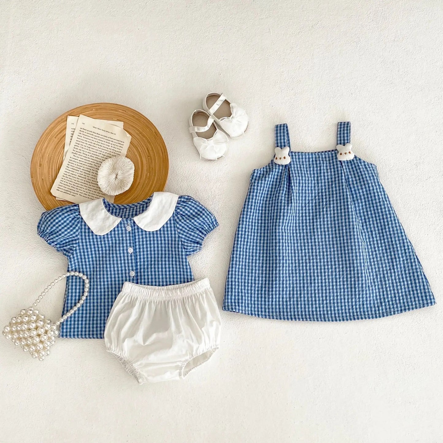 Lacey checkered dress