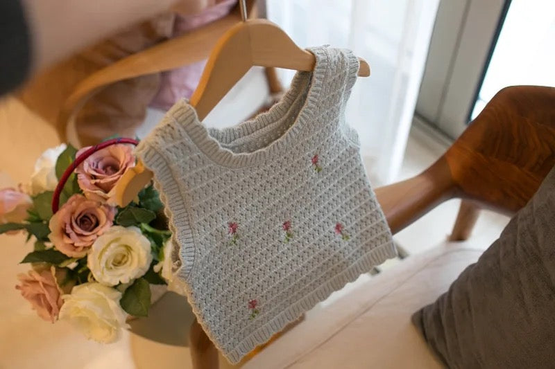 Flower Knit Top