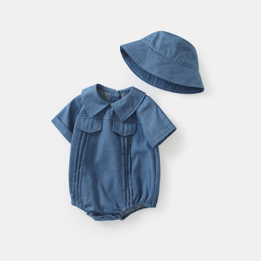 Carie Denim Romper